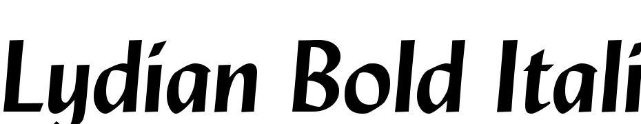 Lydian Bold Italic BT Yazı tipi ücretsiz indir